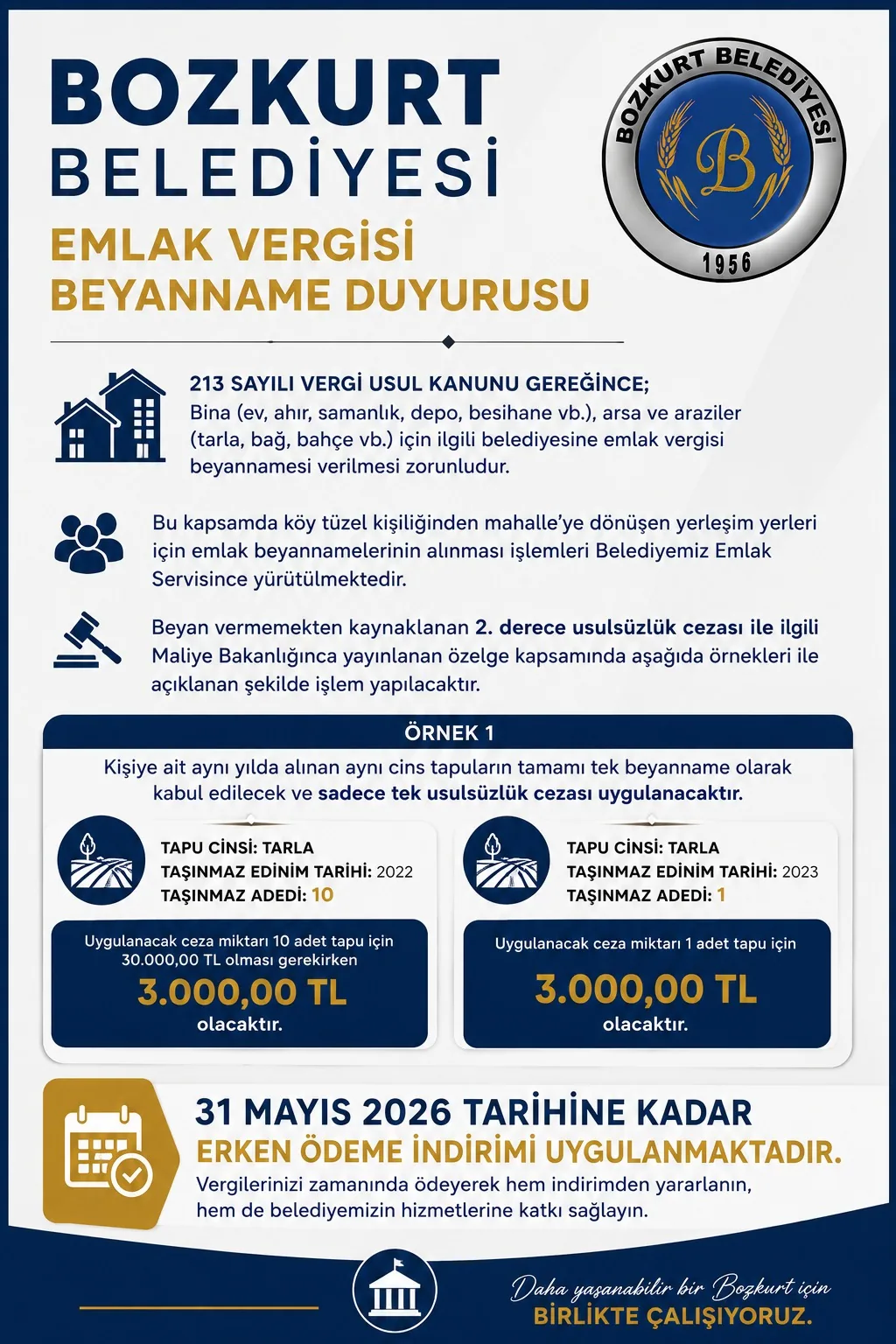 EMLAK VERGİSİ DUYURUSU